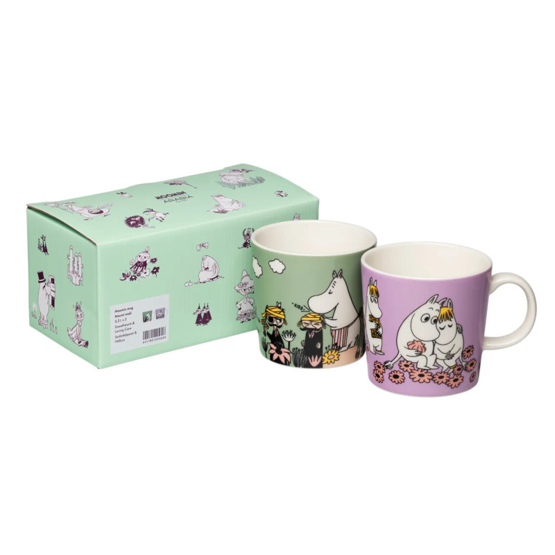 Moomin Set of 2 Mugs Loving Care and Sweethearts 0.3 L Arabia 2026