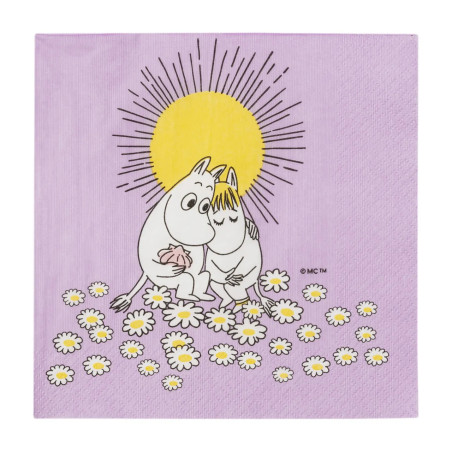 Moomin Paper Napkin 33 cm Sweethearts Pink Arabia 2026