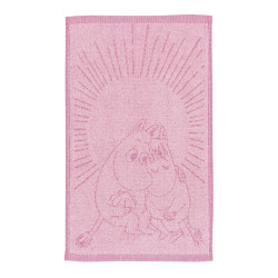 Moomin Hand Towel Sweethearts Pink 30 x 50 cm GOTS Arabia 2026