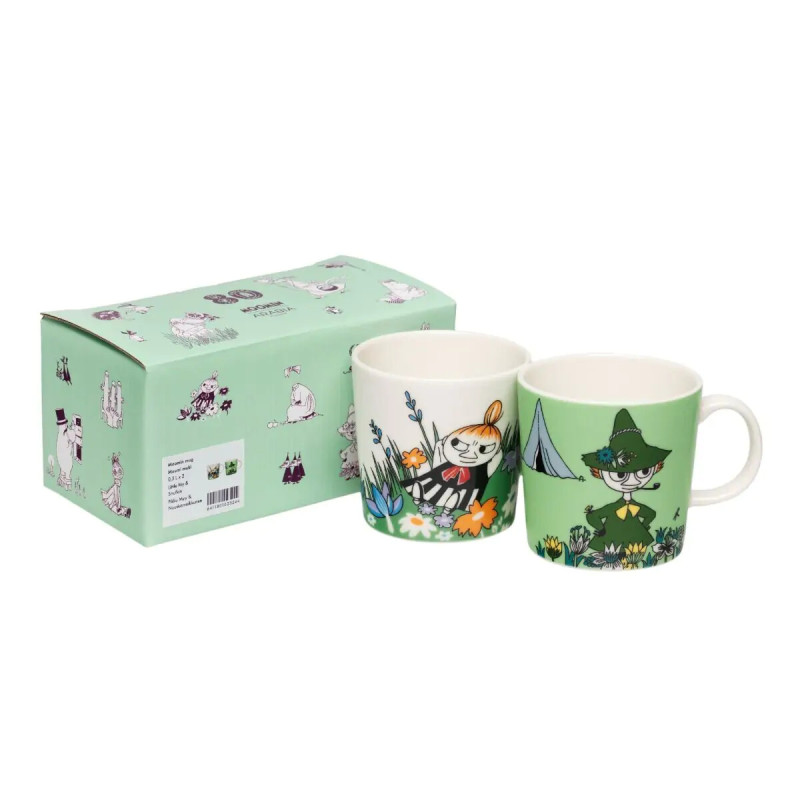Moomin Mug Set 0.3 L x 2 Little My and Snufkin 80 in Gift Box