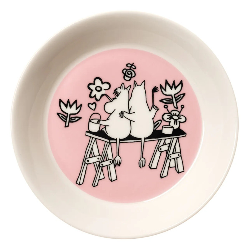 Moomin Plate Saucer 15 cm Moomin Love 30 Arabia