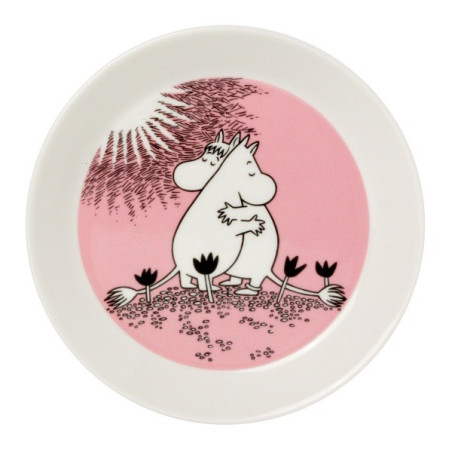 Moomin Plate Love 30 Arabia 19 cm