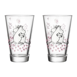 Moomin Love 30 Tumblers Drinking Glasses 2 pcs