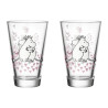 Moomin Love 30 Tumblers Drinking Glasses 2 pcs