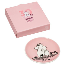 Moomin Mini Plate 10.5 cm Love 30 Pink Arabia