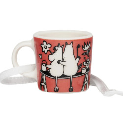 Moomin Decorative Mini Mug Love Red 3.7 cm Arabia