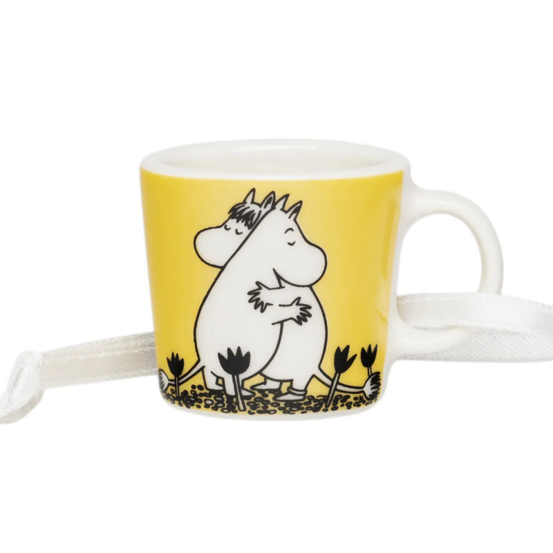 Moomin Decorative Mini Mug Love Yellow 3.7 cm Arabia