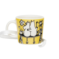 Moomin Decorative Mini Mug Love Yellow 3.7 cm Arabia