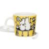 Moomin Decorative Mini Mug Love Yellow 3.7 cm Arabia