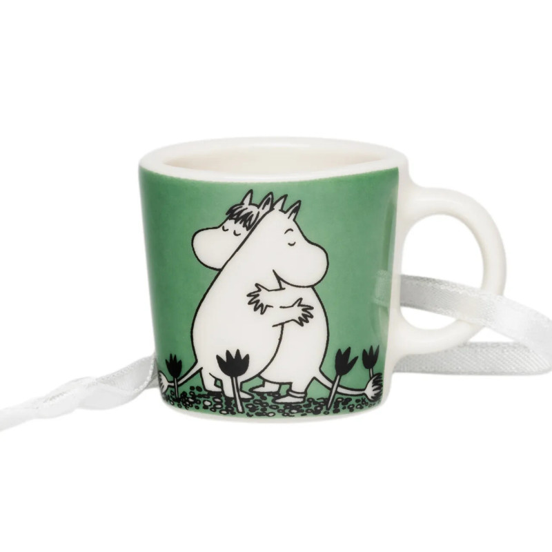 Moomin Decorative Mini Mug Love Green 3.7 cm Arabia
