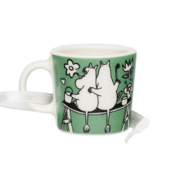 Moomin Decorative Mini Mug Love Green 3.7 cm Arabia