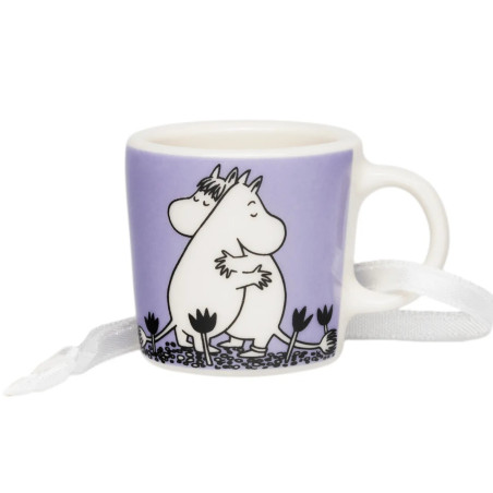 Moomin Decorative Mini Mug Love Purple 3.7 cm Arabia