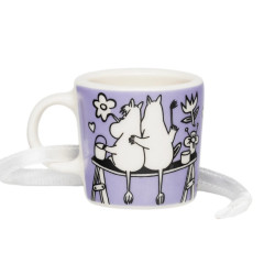Moomin Decorative Mini Mug Love Purple 3.7 cm Arabia