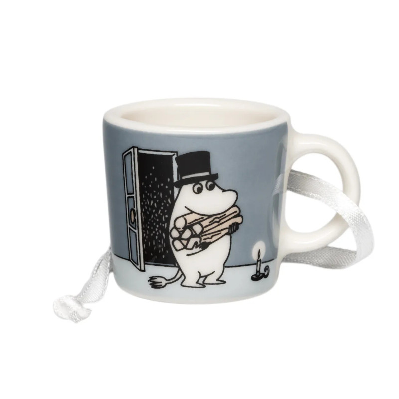 Moomin Decorative Mini Mug Moominpappa Grey 3.7 cm Arabia