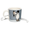Moomin Decorative Mini Mug Moominpappa Grey 3.7 cm Arabia
