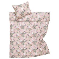 Moomin Duvet Cover Pillowcase Rose Garden 150 x 210 cm Arabia