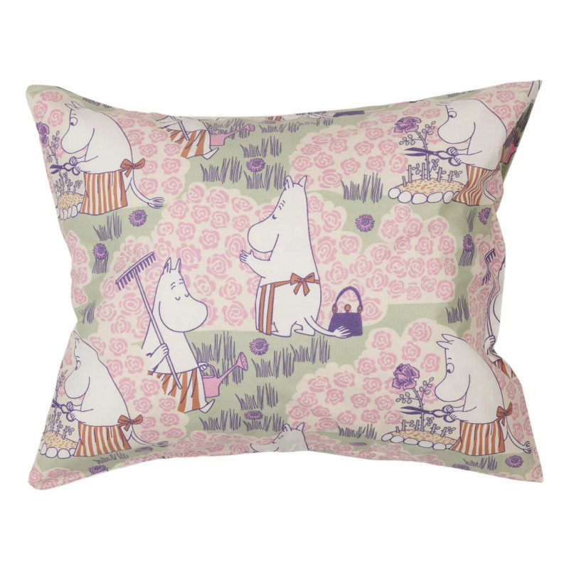 Moomin Pillowcase Rose Garden 50 x 60 cm Arabia
