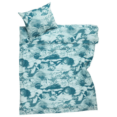 Moomin Duvet Cover Pillowcase Sailing 150 x 210 cm Arabia