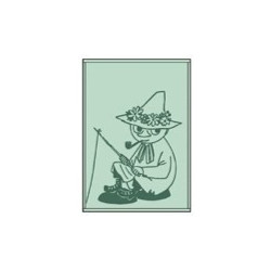 Moomin Hand Towel Snufkin Fishing Green 50 x 70 cm Arabia