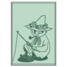 Moomin Hand Towel Snufkin Fishing Green 50 x 70 cm Arabia