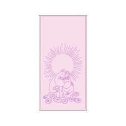 Moomin Bath Towel Sweethearts Pink  70 x 140 cm Arabia