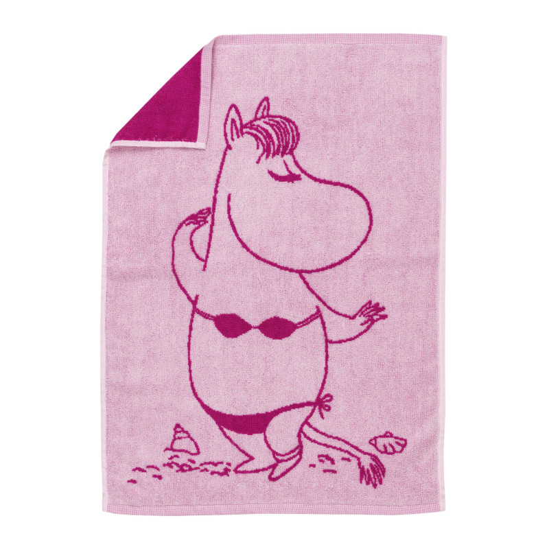 Moomin Hand Towel 50 x 70 cm Snorkmaiden Pink