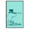 Moomin Hand Towel 30 x 50 cm Moominpappa Teal