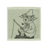 Moomin Mini Towel 25 x 25 cm Snufkin Fishing Green