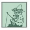 Moomin Mini Towel 25 x 25 cm Snufkin Fishing Green