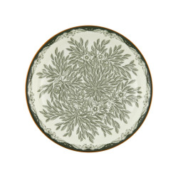 Ostindia Floris Green Deep Plate 22 cm
