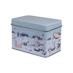 Moomin Beach Trip Tea Tin Box Blue