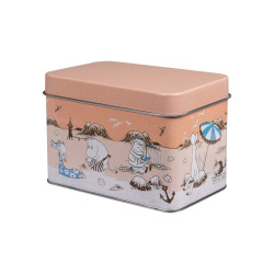 Moomin Beach Trip Tea Tin Box Orange