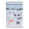 Moomin Coffee Tea Tin Box Beach Trip Blue