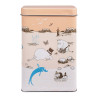 Moomin Coffee Tea Tin Box Beach Trip Orange