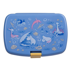 Moomin Beach Play Blue Snack Lunch Box