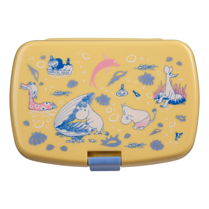 Moomin Beach Play Yellow Snack Lunch Box
