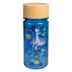 Moomin Plastic Drinking Bottle 0.3 L Beach Play Blue