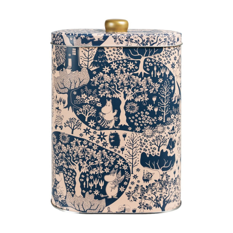 Moomin Park Oval Tin Box with Knob