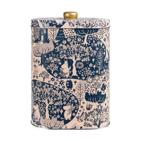 Moomin Park Oval Tin Box with Knob