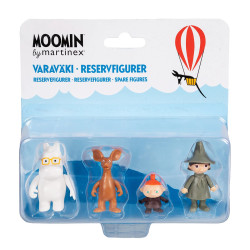 Moomin Plastic Figures Snufkin, Sniff, Little My, Snork