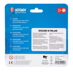 Moomin Plastic Figures Snufkin, Sniff, Little My, Snork