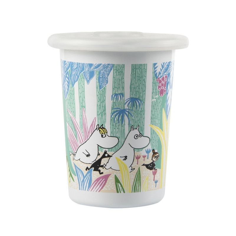Moomin Enamel Tumbler Moomins in the Jungle 0.5 L Muurla