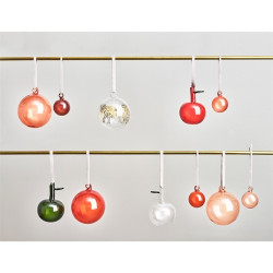 Iittala Oiva Toikka Glass Mini Apple Clear Set of 3