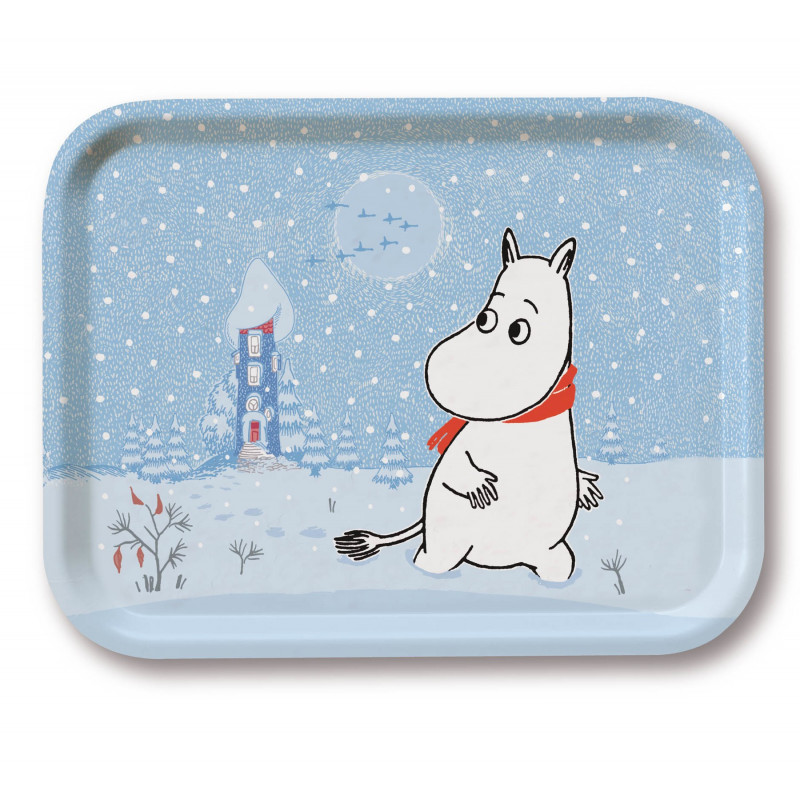 Moomin Birch Tray Snow 27 x 20 cm Optodesign