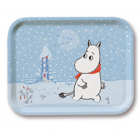 Moomin Birch Tray Snow 27 x 20 cm Optodesign