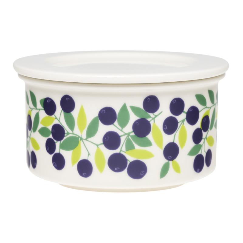 Arabia Pomona Jar with Lid 0.3 L Blueberry