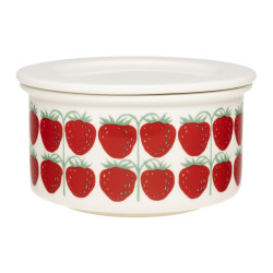 Arabia Pomona Jar with Lid 0.3 L Strawberry