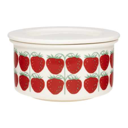 Arabia Pomona Jar with Lid 0.3 L Strawberry