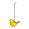 Iittala Oiva Toikka Glass Mini Birds Yellow Decor Set of 3 New