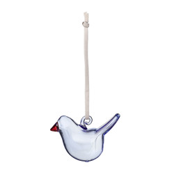 Iittala Oiva Toikka Glass Mini Birds Blue Decor Set of 3